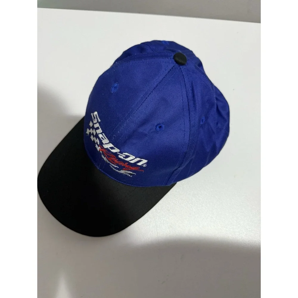 Snap-On Racing Checker Flag‎ Cap Spell Out Nascar Snap Back Trucker Baseball Hat